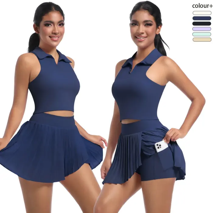 Breathable Quick Drying Tennis Set For Women - Image 2