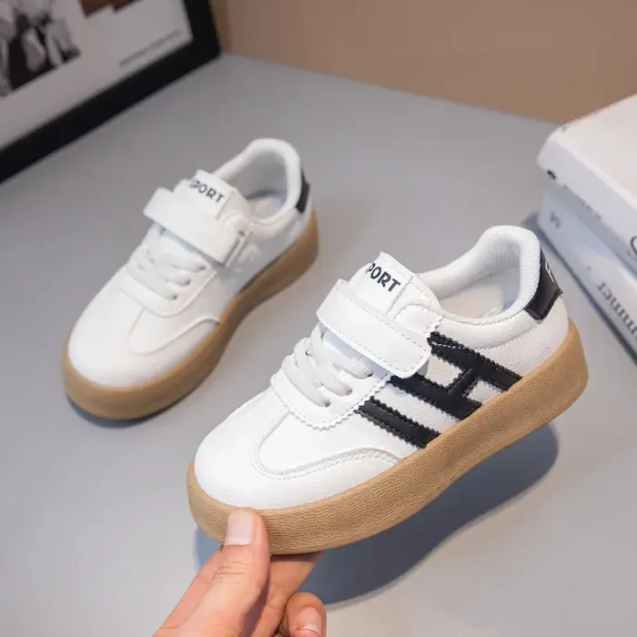 Soft Pu Leather Sneakers For Boys - Image 2