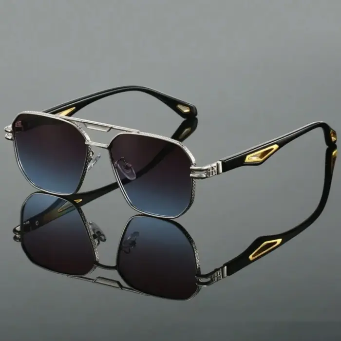 Classic Double Bridge Sunglasses For Men - Image 1