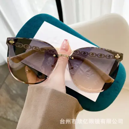 Luxury Rimless Sunglasses For Women