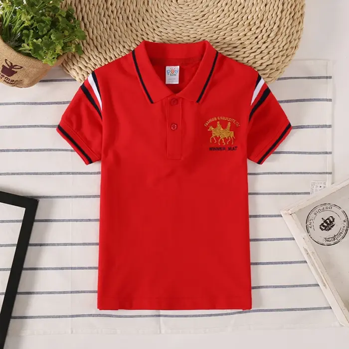 Casual Embroidered Polo Shirts For Boys - Image 3