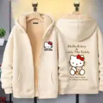 Hello Kitty Zipper Hoodies For Girls