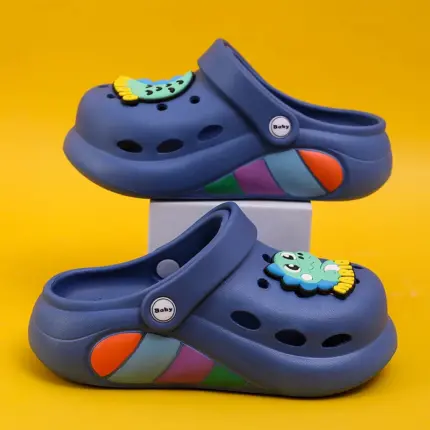 Dinosaur Soft Bottom Clogs For Boys