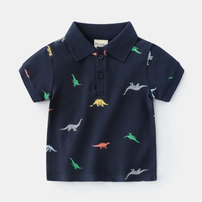 Dinosaur Polo Shirts For Boys - Image 4
