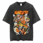 Washed Naruto T-Shirts For Men