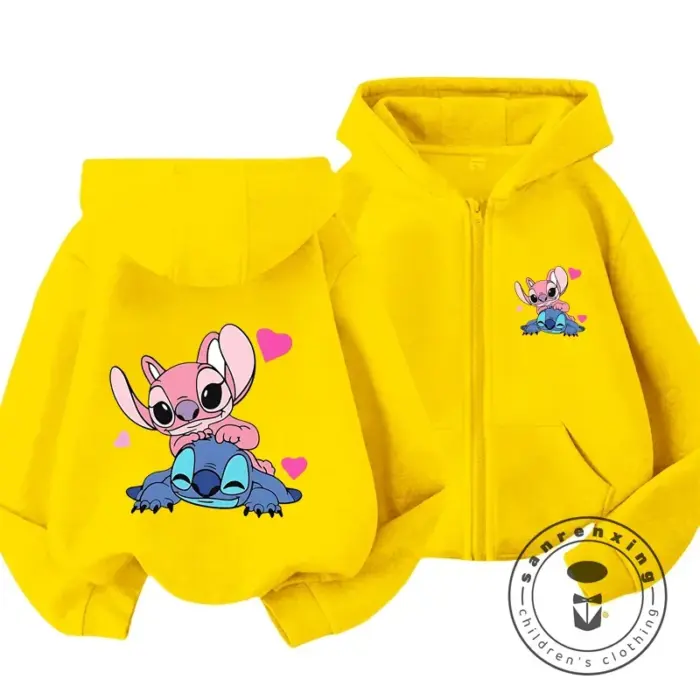 Casual Lilo And Stitch Hoodies For Girls - Image 2