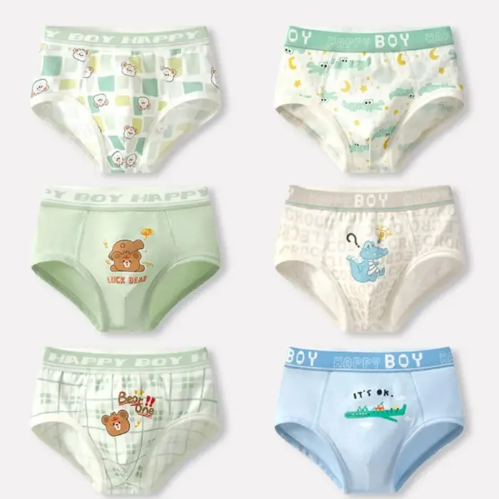 6PCS Breathable Knickers For Boys - Image 1