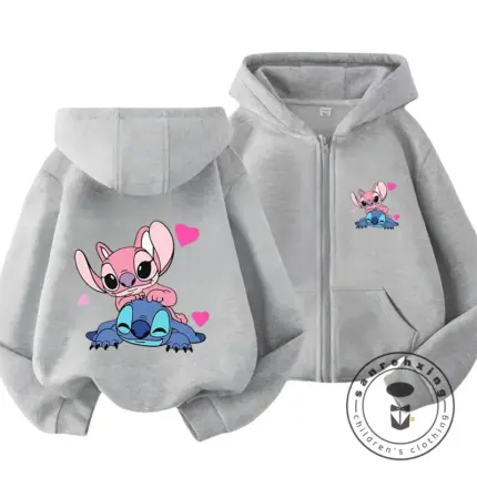 Casual Lilo And Stitch Hoodies For Girls
