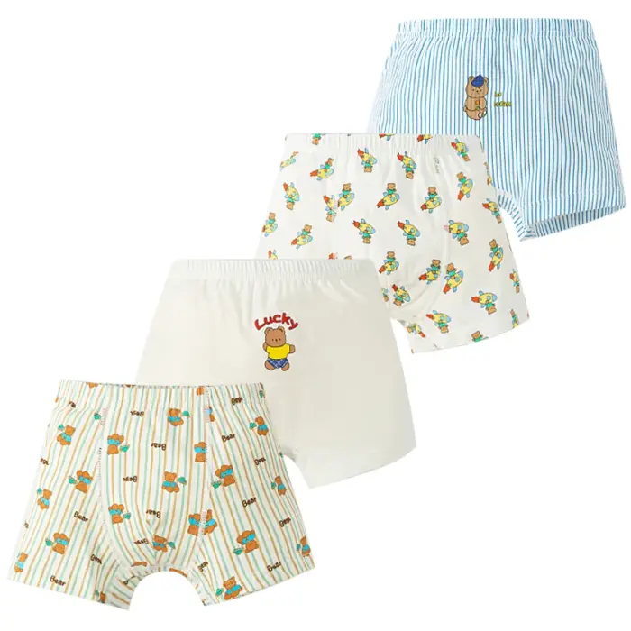 4 Pcs Cotton Underwear For Kids - Image 1