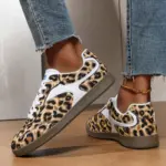 Casual PU Leather Sneakers For Women - Image 5