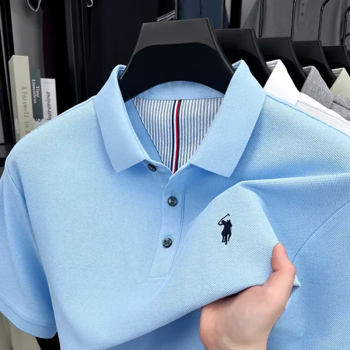 100% Pure Cotton Polo Shirts For Men - Image 1