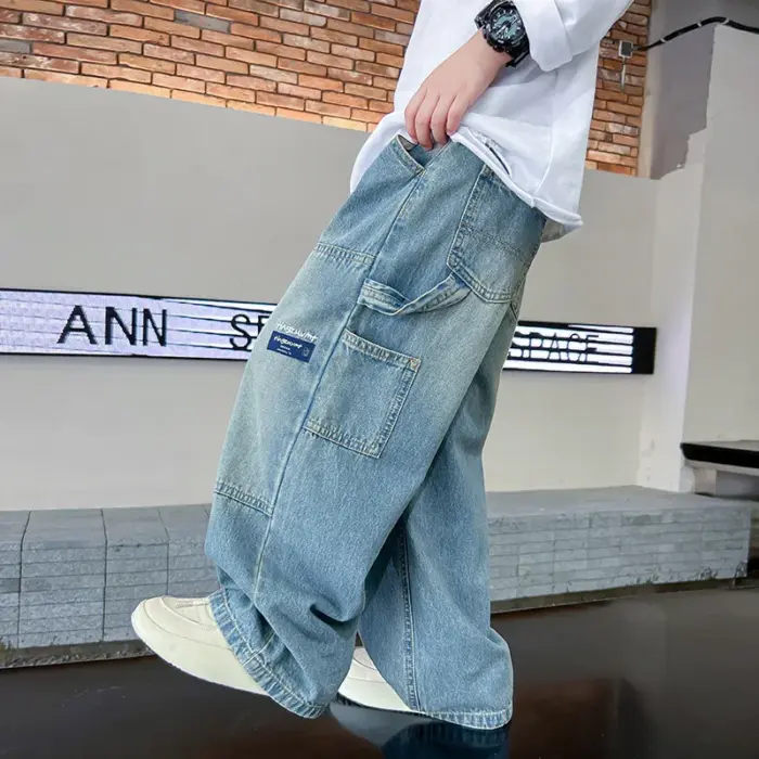 Casual Cargo Jeans For Boys - Image 3