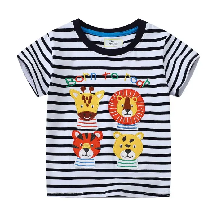 100% Cotton Animals T-Shirts For Boys - Image 3