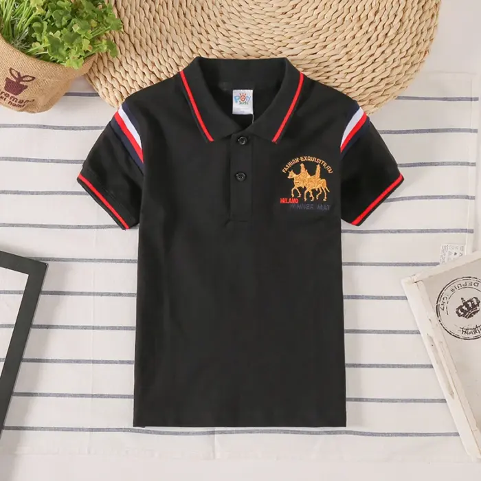 Casual Embroidered Polo Shirts For Boys - Image 2
