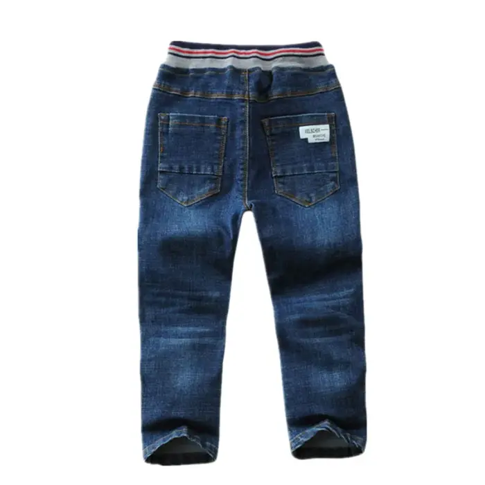 Elastic Waist Denim Trousers For Boys - Image 2