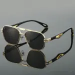 Classic Double Bridge Sunglasses For Men - Image 4