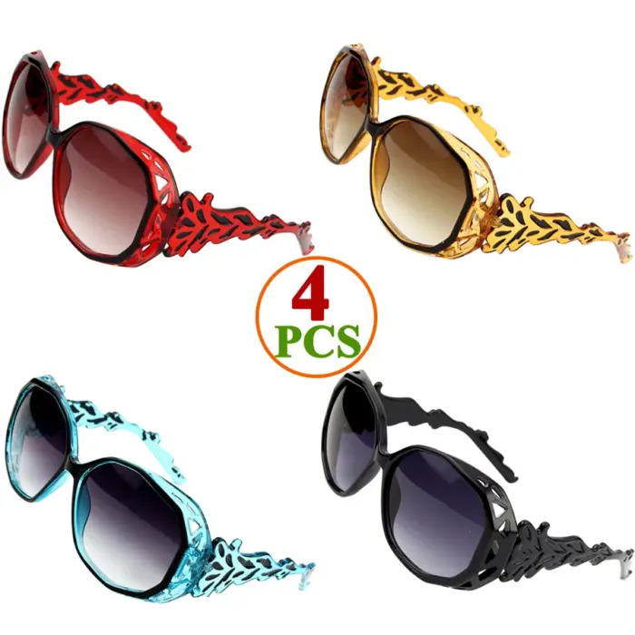 Oversized Polygon Frame Sunglasses For Women - Image 5