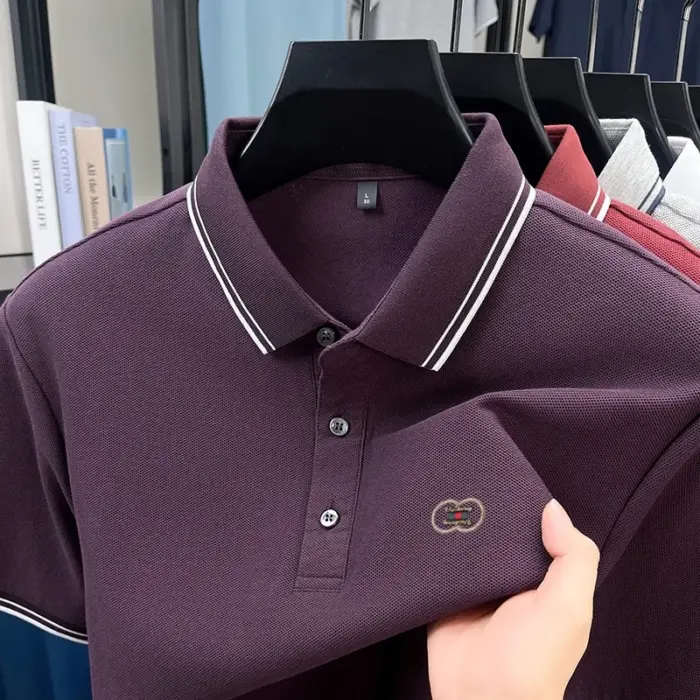 100% Cotton Polo Shirts For Men - Image 1