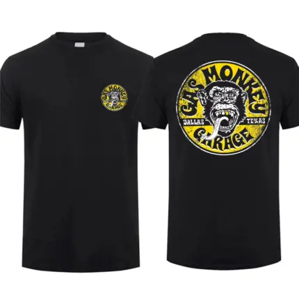 Cotton Gas Monkeys Garage T-Shirts For Men