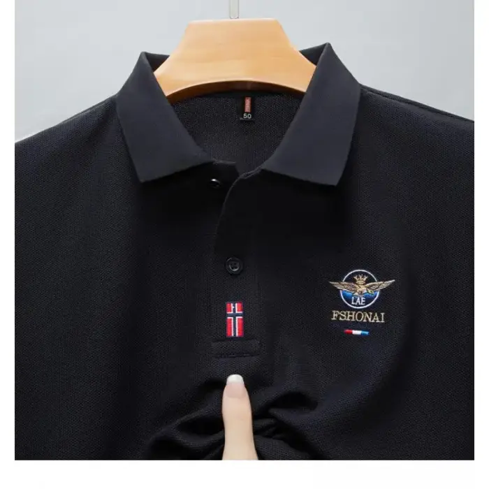 Embroidered100% Pure Cotton Polo For Men - Image 1