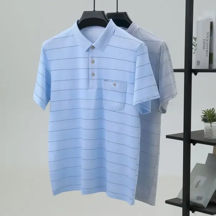 New Ice Silk Polo Shirts For Men - Image 5