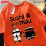 Sushi Printing T-Shirts For Men - Image 3