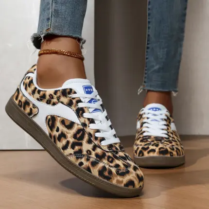 Casual PU Leather Sneakers For Women