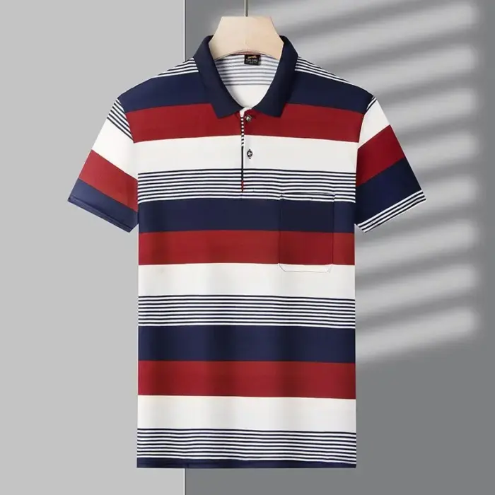 New Striped Polo Shirts For Men - Image 2
