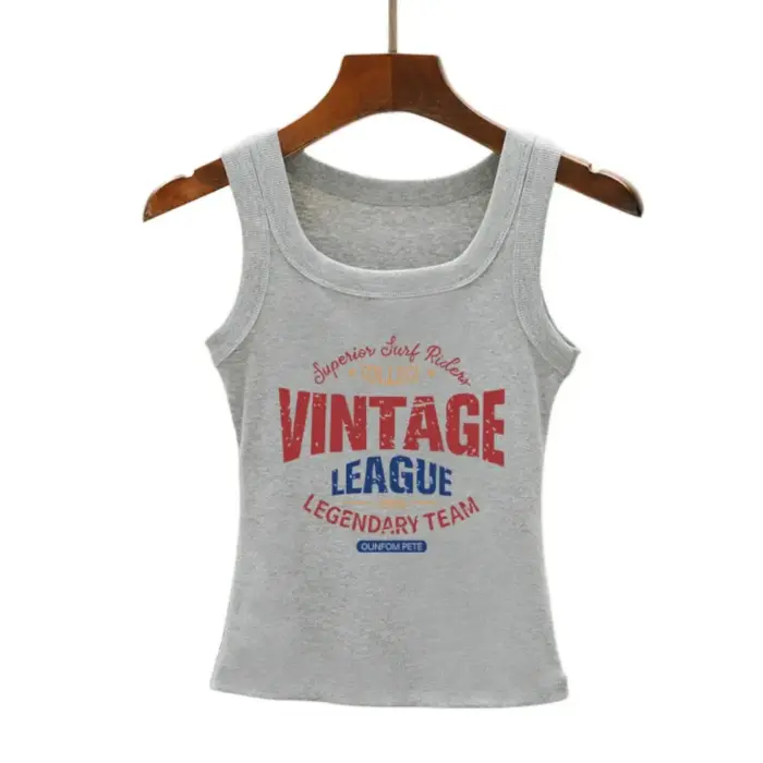 Vintage League Tank Tops For Women - Image 4