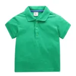 Simple Cotton Polo Shirts For Kids - Image 6