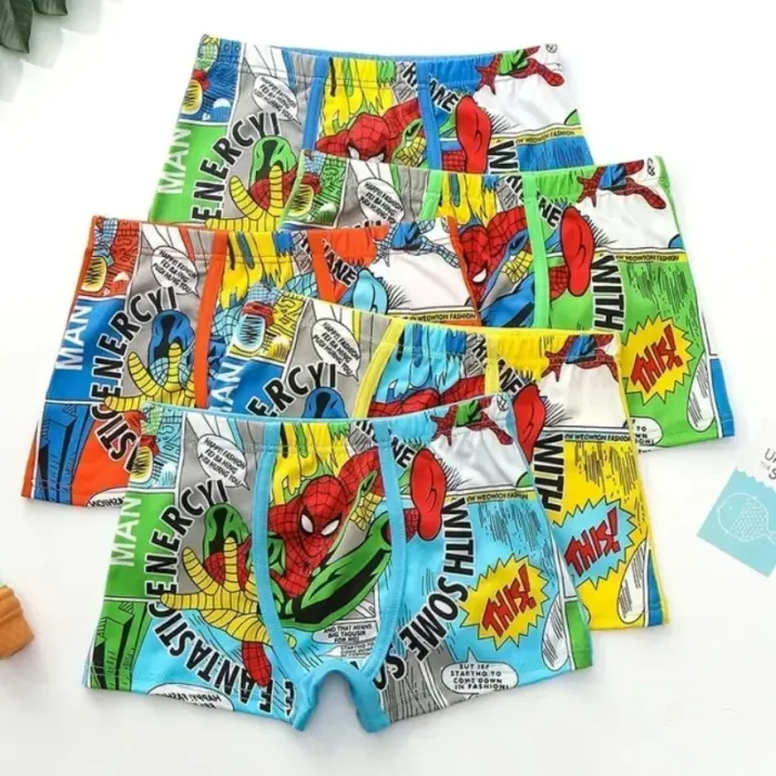 4pcs Spiderman Underwear For Boys - Image 4