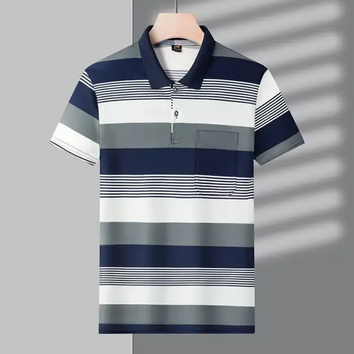 New Striped Polo Shirts For Men - Image 4