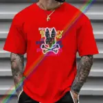 Casual Rabbit Printing T-Shirt For Men - Image 3