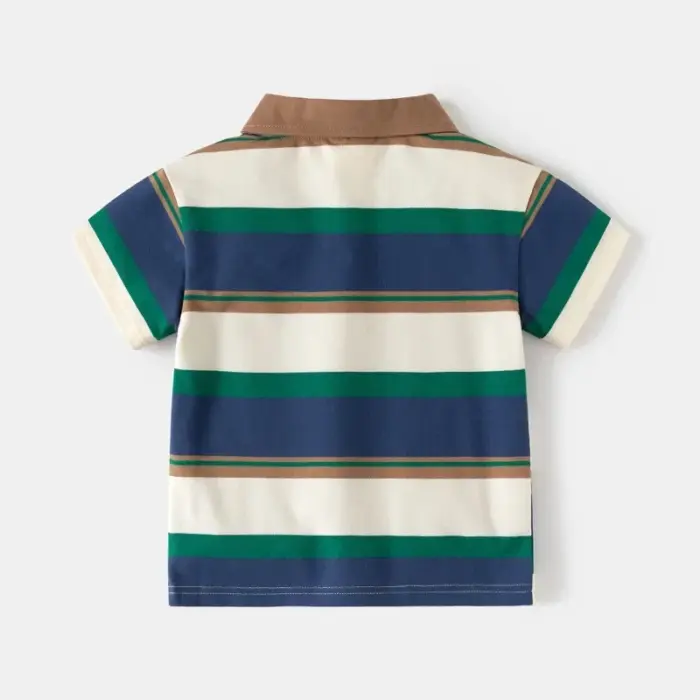 Basic Cotton Polo Shirts For Boy - Image 4