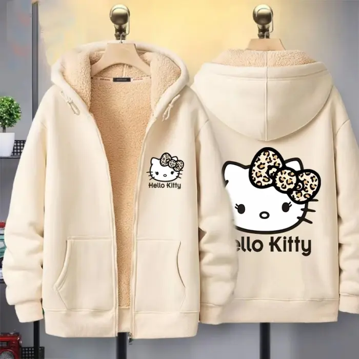 Hello Kitty Zipper Hoodies For Girls - Image 2