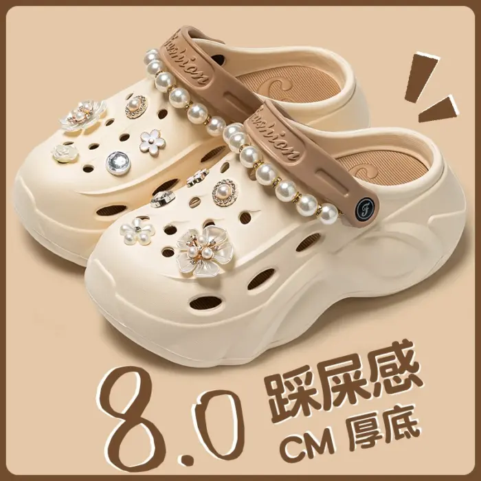 Pearl Chain Clogs For Women - Image 4