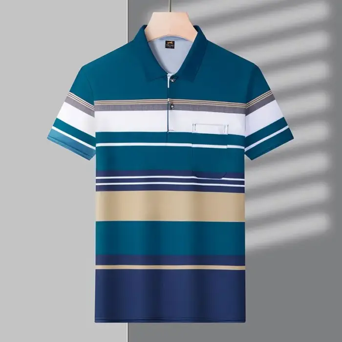 New Striped Polo Shirts For Men - Image 5