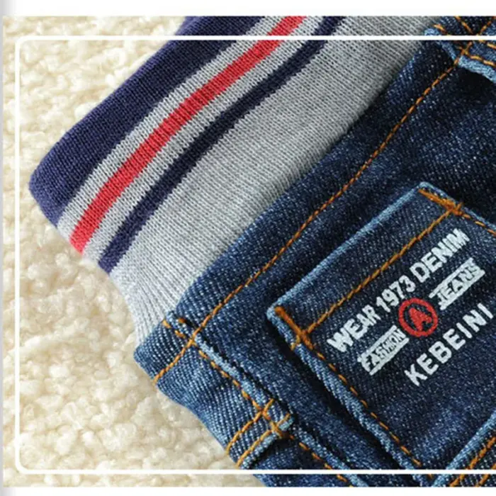 Elastic Waist Denim Trousers For Boys - Image 4