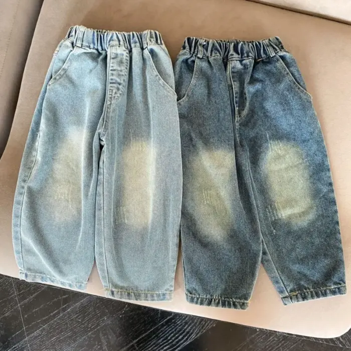 Korean Style Denim Trousers For Boys - Image 6