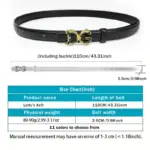 Vintage Alloy Buckle Belts For Women - Image 6