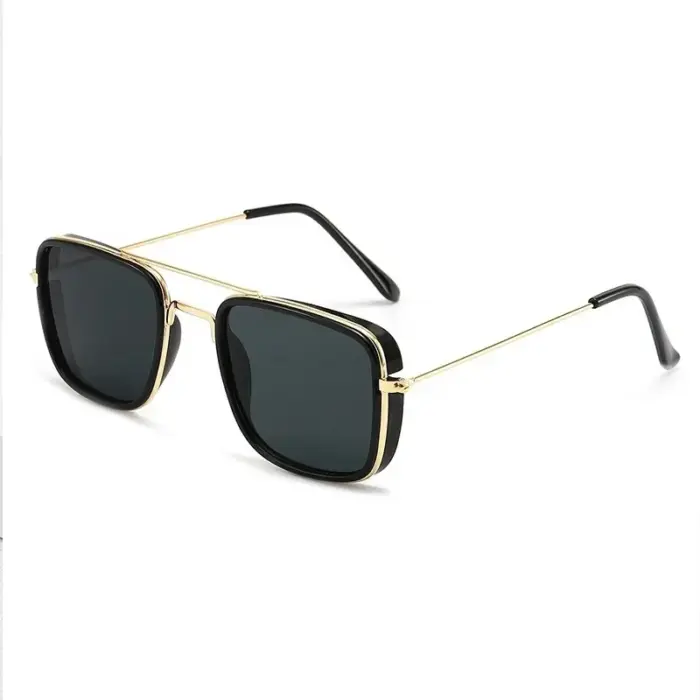 Metal Square Frame Sunglasses For Men - Image 2