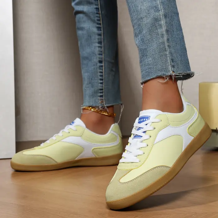 Casual PU Leather Sneakers For Women - Image 4