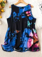 Casual Tie Dye Sleeveless Tops For Women - Image 5