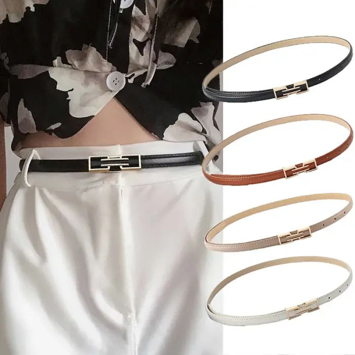PU Leather Thin Belts For Women - Image 1