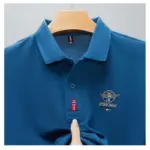 Embroidered100% Pure Cotton Polo For Men - Image 5