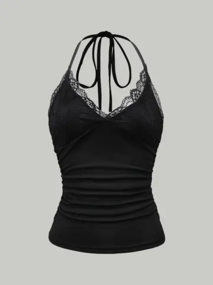 Sexy Lace V-neck Tops For Women