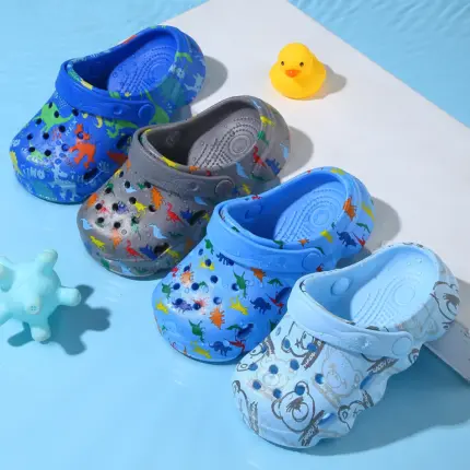 Cute Dinosaur Clogs For Boys