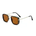 Metal Square Frame Sunglasses For Men - Image 3