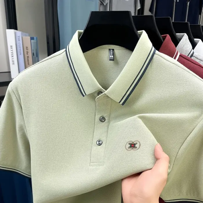 100% Cotton Polo Shirts For Men - Image 2