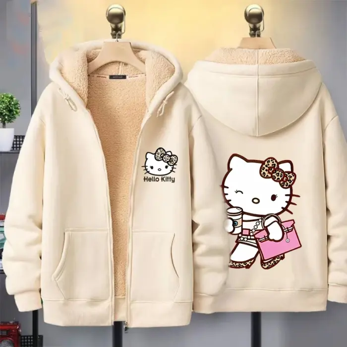 Hello Kitty Zipper Hoodies For Girls - Image 6